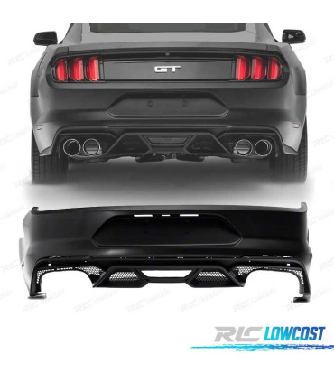 PARE-CHOCS ARRIÈRE FORD MUSTANG LOOK GT500 15-20 NOIR