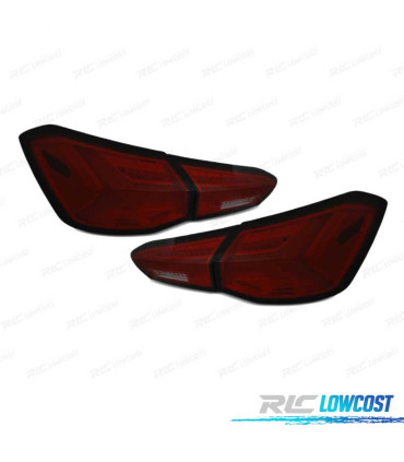FEUX ARRIÈRE FORD FOCUS MK4 18-21 LED DYNAMIQUE ROUGE FUMÉ