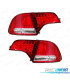 FEUX ARRIÈRE HONDA CIVIC HYBRID 4P 06- LOOK LEXUS LED ROUGE CHROMÉ