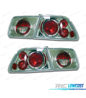 FEUX ARRIÈRES HONDA CIVIC COUPE 96- LOOK LEXUS CHROMÉ