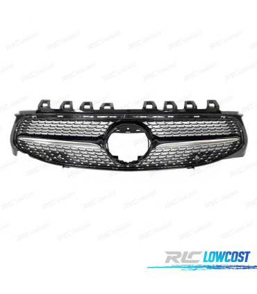 CALANDRE MERCEDES W118 CLA 19- LOOK DIAMOND CHROMÉ