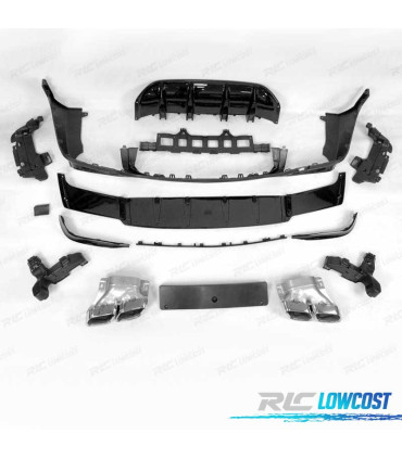 DIFFUSEUR MERCEDES X253 GLC LOOK AMG GLC63 19- + EMBOUTS D´ÉCHAPPEMENT