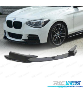 SPOILER LIP FRONTAL BMW F20 F21 11-15 LOOK M PERFORMANCE NOIR MATE