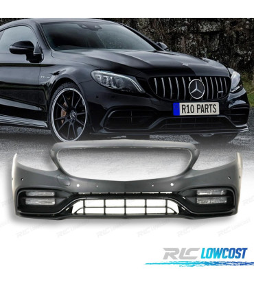 PARE-CHOCS AVANT MERCEDES W205 18-21 LOOK AMG C63 PDC