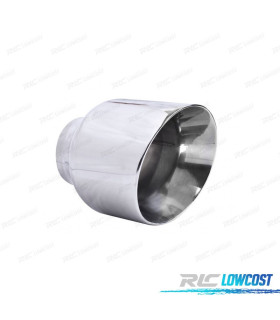 EMBOUT D'ÉCHAPPEMENT UNIVERSEL COURT CHROMÉ