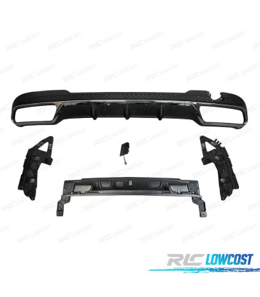 DIFFUSEUR ARRIÈRE MERCEDES W212 13-16 LOOK AMG E63 NOIR