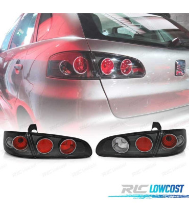 FEUX ARRIÈRE SEAT IBIZA 6L 02-08 FOND NOIR