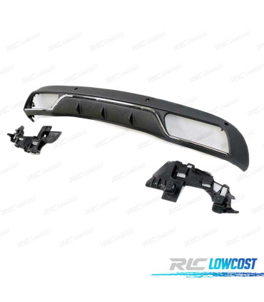 DIFFUSEUR MERCEDES CLASSE C W205 14-18 LOOK C63 MOULURE ARGENT