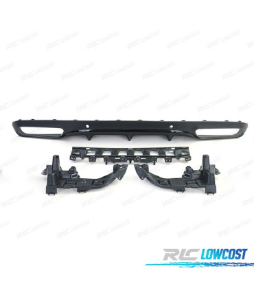 DIFFUSEUR MERCEDES CLASSE C C205 A205 AMG 14-18 LOOK C63 MOULURE NOIR BRILLANT