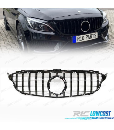 CALANDRE MERCEDES W205 LOOK AMG GT NOIR​​​​​​​