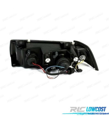 PHARES BMW E36 90-99 FOND NOIR ANGEL EYES