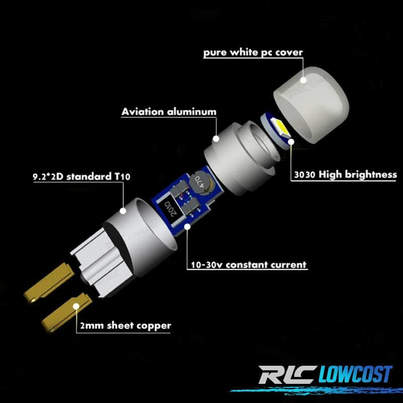 AMPOULE LED T10 W5W