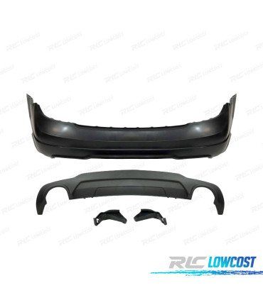 PARE-CHOCS ARRIERE MERCEDES CLASSE C W204 11-14 LOOK AMG DOUBLE ÉCHAPPEMENT