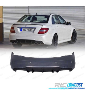 PARE-CHOCS ARRIERE MERCEDES CLASSE C W204 11-14 LOOK C63 AMG PDC