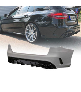 PARE-CHOCS ARRIERE MERCEDES CLASSE C W205 5P 19- LOOK AMG C43