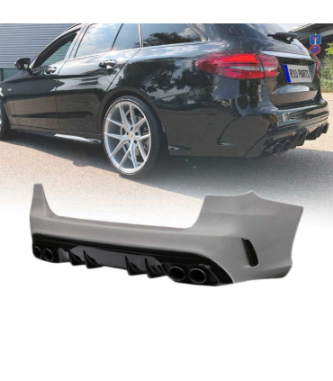 PARE-CHOCS ARRIERE MERCEDES CLASSE C W205 5P 19- LOOK AMG C43