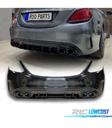 PARE-CHOCS ARRIERE MERCEDES CLASSE C W205 18-21 LOOK AMG C43 ABS