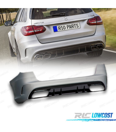 PARE-CHOCS ARRIERE MERCEDES CLASSE C W205 5P 19- LOOK AMG C63