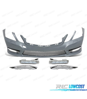 PARE-CHOCS AVANT MERCEDES CLASSE E W212 09-13 LOOK AMG SRA + DRL