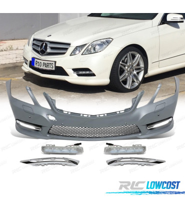 PARE-CHOCS AVANT MERCEDES CLASSE E W212 09-13 LOOK AMG PDC SRA + DRL