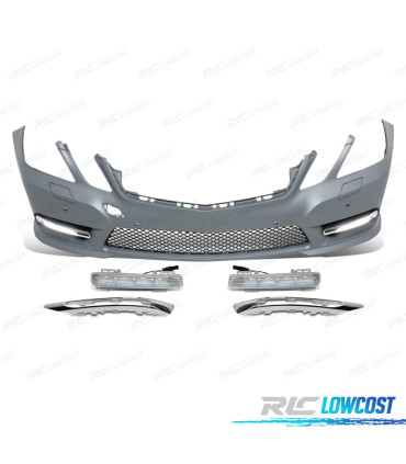 PARE-CHOCS AVANT MERCEDES CLASSE E W212 09-13 LOOK AMG PDC SRA + DRL