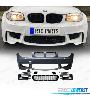 PARE-CHOCS AVANT BMW E81 E87 E82 E88 04-13 LOOK 1M + CONDUIT D'AIR