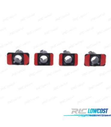 KIT 4 SUPPORTS PDC BMW E46 COUPE 98- LOOK M TECH ARRIERE