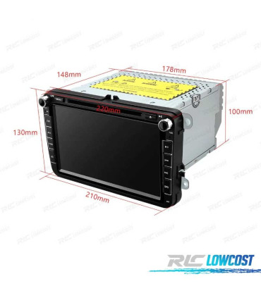 AUTORADIO GPS ANDROID 12 SEAT LEON ALTEA TOLEDO ALHAMBRA USB GPS TACTIL HD