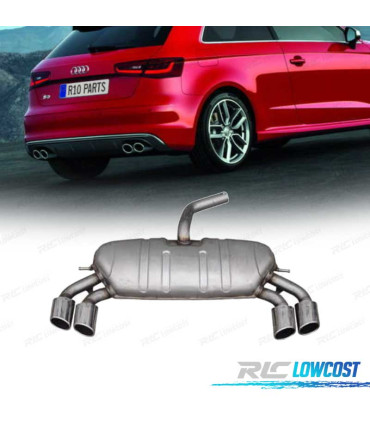 SILENCIEUX D'ECHAPPEMENT AUDI A3 HATCHBACK 13-20 LOOK S3