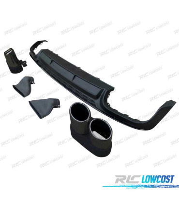 DIFFUSEUR AUDI A6 S LINE 19- LOOK S6 + EMBOUTS D'ECHAPPEMENTS NOIR