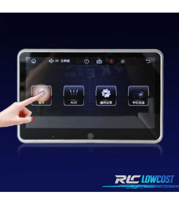 ÉCRAN MULTIMÉDIA 10 POUCES HD TOUCH USB SD APPUI-TÊTE