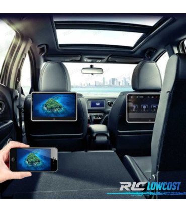 ÉCRAN MULTIMÉDIA 10 POUCES HD TOUCH USB SD APPUI-TÊTE