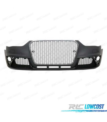 PARE CHOCS FRONTAL AUDI A4 B8 11-15 PDC SRA LOOK RS CALANDRE CHROMÉ