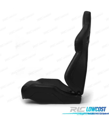 SIÈGE BAQUET SPORT UNIVERSEL CUIR NOIR STYLE SPORTSTER