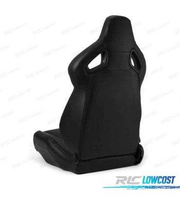 SIÈGE BAQUET SPORT UNIVERSEL CUIR NOIR STYLE SPORTSTER