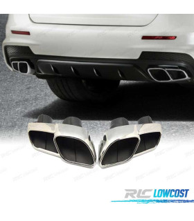 EMBOUTS D'ÉCHAPPEMENTS MASERATI GHIBLI 14- LOOK S CHROMÉ