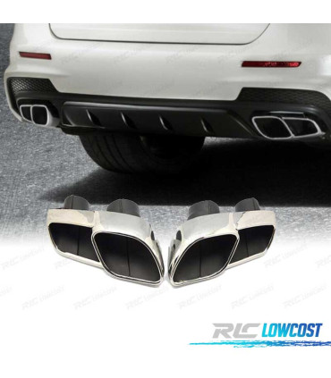 EMBOUTS D'ÉCHAPPEMENTS MASERATI GHIBLI 14- LOOK S CHROMÉ