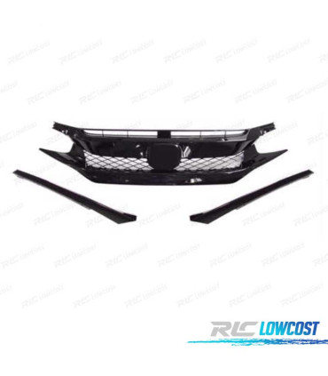 CALANDRE HONDA CIVIC TYPE R 16-20 NOIR