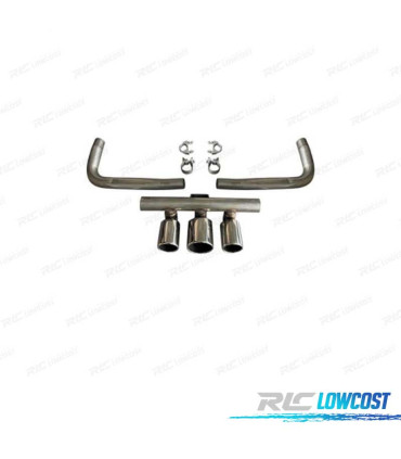 EMBOUTS D'ÉCHAPPEMENTS HONDA CIVIC 20-23 LOOK TYPE R CHROMÉ