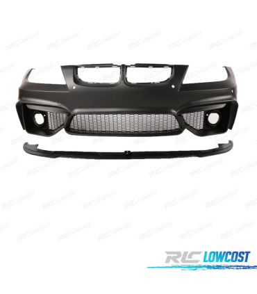 PARE CHOCS FRONTAL BMW E90 E91 SÉRIE 3 05-08 LOOK M4 PDC GRILLES ANTIBROUILLARD + SPOILER LIP