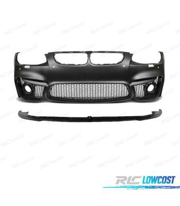 PARE CHOCS AVANT BMW E92 06-10 LOOK M4 PDC SRA GRILLES ANTIBROUILLARD + SPOILER LIP