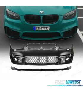 PARE CHOCS FRONTAL BMW E92 E93 LCI 10-14 LOOK M4 PDC + SPOILER LIP