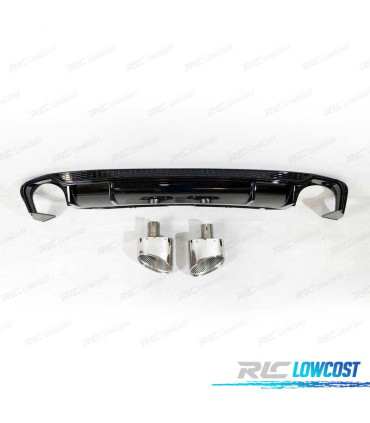 DIFFUSEUR AUDI A5 SPORTBACK S LINE 17- LOOK RS5 + EMBOUTS D´ÉCHAPPEMENT