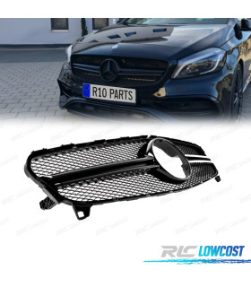 CALANDRE MERCEDES CLASSE A W176 16-18 LOOK AMG A45 NOIR