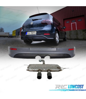 DIFFUSEUR ARRIÈRE VOLKSWAGEN VW GOLF 5 03-08 LOOK R32 + LIGNE D'ÉCHAPPEMENT
