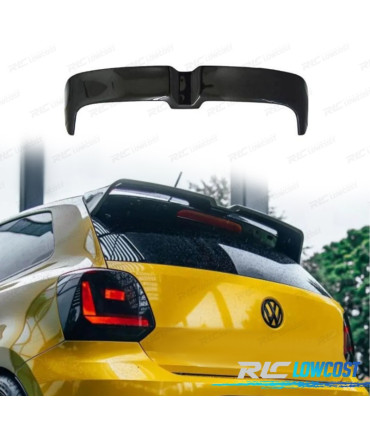 AILERON BECQUET DE TOIT VOLKSWAGEN VW POLO MK5 09-17 LOOK OETTINGER NOIR BRILLANT