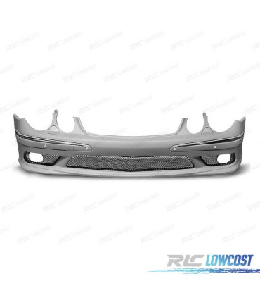 PARE-CHOCS FRONTAL MERCEDES W211 02-06 PDC LOOK AMG + ANTIBROUILLARD