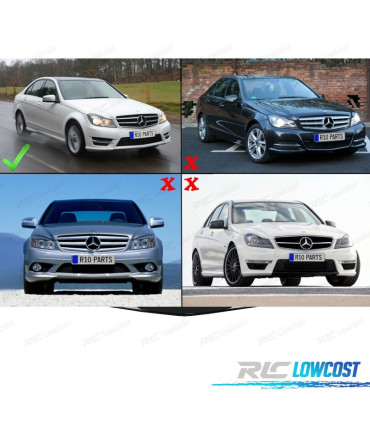 SPOILER LAME DE PARE-CHOCS AVANT MERCEDES CLASSE C W204 11-14 LOOK AMG C63