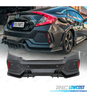 PARE-CHOCS ARRIÈRE HONDA CIVIC 16- LOOK TYPE R