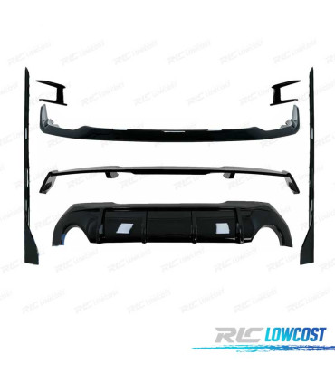 KIT AERO BMW F40 LOOK M PERFORMANCE NOIR BRILLANT